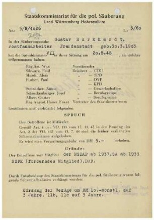 Burkhardt, Gustav