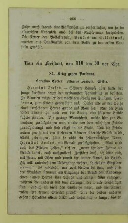 84. Krieg gegen Porsenna