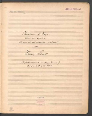 Ad nos ad salutarem undam. Arr; orch, org; c-Moll; R 380