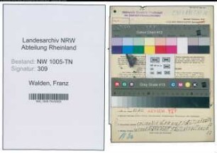 Entnazifizierung Franz Walden , geb. 07.02.1888 (Arbeiter)