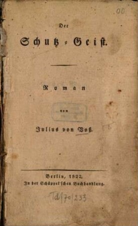 Der Schutz-Geist : Roman