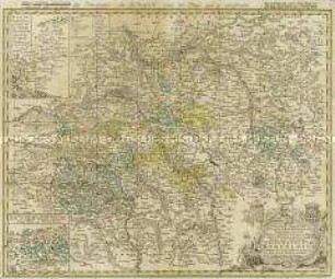 Principatus utr: Hohenloici. Mit zwei Nebenkarten: Grafschaft Gleichen; Aempter Ober- und Nieder-Brunn