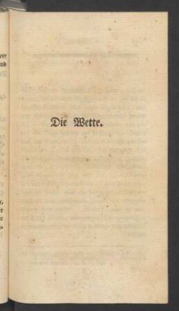 Die Wette