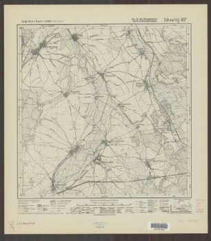687 Scheuring ; Topographische Karte von Bayern 1:25.000 [Positionsblätter]