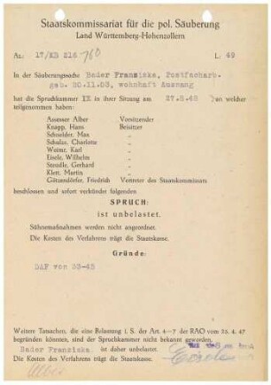Bader, Franziska