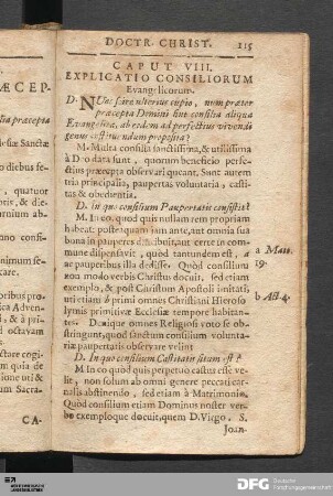 Caput VIII. Explicatio Consiliorum Evangelicorum.
