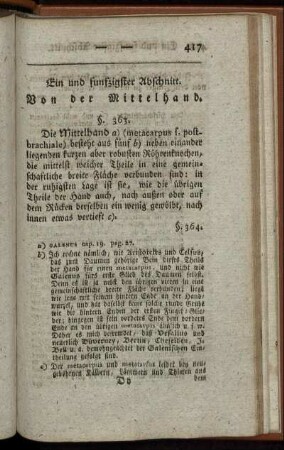 Ein und funfzigster Abschnitt [bis] Sechzigster Abschnitt