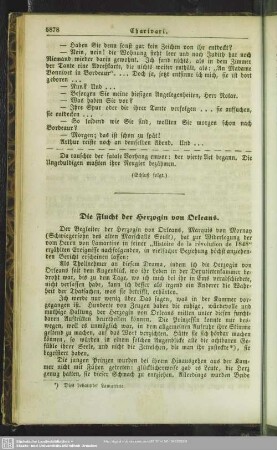 Die Flucht der Herzogin von Orleans