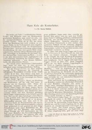 3: Hans Kels als Konterfetter