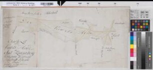 Oesterweg (Versmold) Vermessung der Kiwitsheide 1777 o.M. (1 : 2400) 32 x 68,5 kol. Zeichnung M. Reinhold Spez.Verz. Markenkarten X Nr. 142