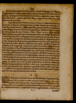De Sapientia Eruditione & Doctrina ...