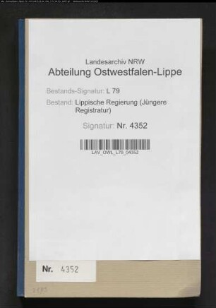 Verwaltung des abteilichen Gutes in Lüdenhausen, Band 3