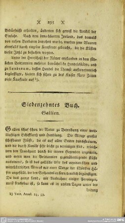 Siebenzehntes Buch. Gallien