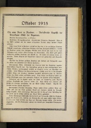 Oktober 1918