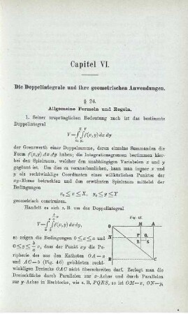 Capitel VI. Die Doppelintegrale und ihre geometrischen Anwendungen.