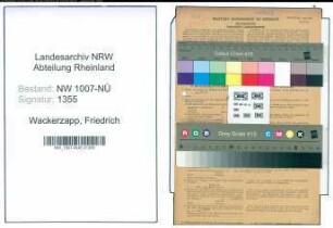 Entnazifizierung Friedrich Wackerzapp , geb. 21.01.1892 (Stellmacher)