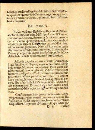 De Missa.