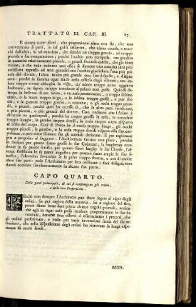 Capo 4. Delle parti principali degli ordini, e loro proporzioni.
