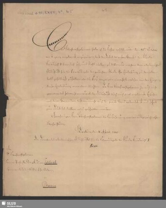 4a(5): Brief A. Böckhs an Schlegel; dat. Berlin, 10.04.1845.
