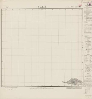 5463 (alte Nr.: 3187) Brunnkreß, Meßtischblatt (4cm - Karte)