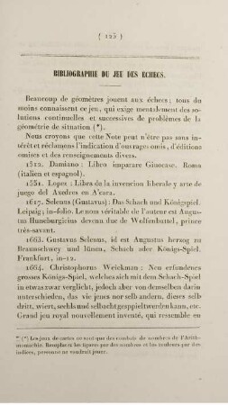 Bibliographie du jeu des échecs.