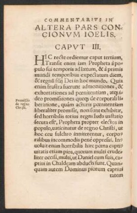 Altera Pars Concionum Ioelis.
