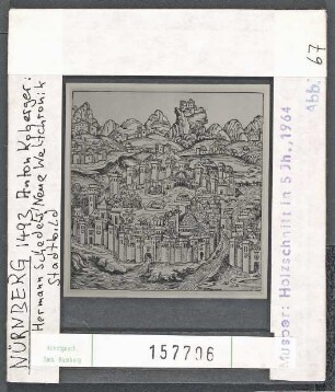 Nürnberg: Stadtansicht nach Hermann Schedels Neuer Weltchronik, 1493