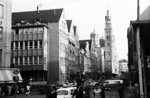 Augsburg: Karolinenstraße mit Perlachturm