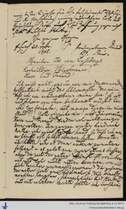 Zwei Briefe von Joseph von Laßberg an Franz Karl Grieshaber (o.D. und 28.05.1845)