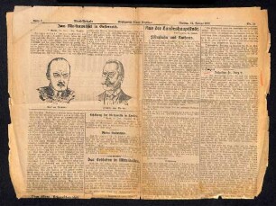 Zeitungsartikel zu Tod von Kerz, Friedrich