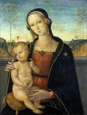 Madonna in Halbfigur mit dem Christuskinde, Folio 00125