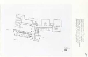 Werkkunstschule Bremen (Diplomarbeit bei Bernhard Hermkes): Grundriss 2. Obergeschoss 1:200