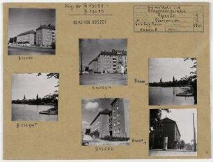 Kaufhaus Neptun und Dampferanlegestelle. Berlin, Köpenick, Oberspree, Oberspreestraße