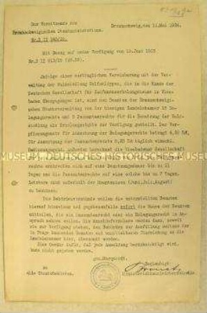 Rundschreiben über zur Verfügung stehende Ferienplätze für Staatsbeamte