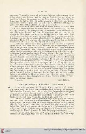 6: Stein (A. Bretten) : Römischer Viergötterstein