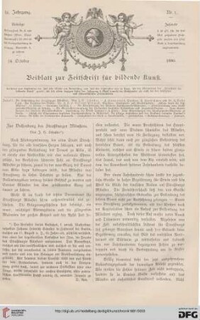 Heft 1 (14. Oktober 1889)
