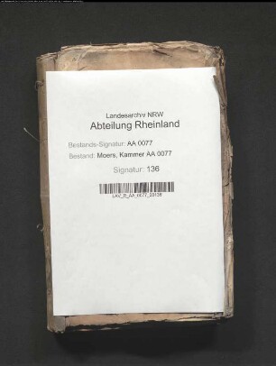 Die den Landeskreditoren im Fürstentum Moers erteilten Assignationen