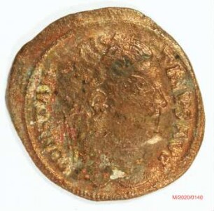 Römische Münze, Nominal Follis, Prägeherr Constantinus I., Prägeort Antiochia, Original