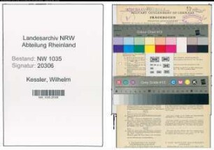 Entnazifizierung Wilhelm Kessler , geb. 16.06.1893 (Steiger)