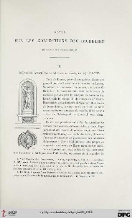 2. Pér. 26.1882: Notes sur les collections des Richelieu, [3]