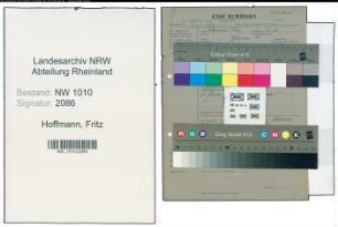 Entnazifizierung Fritz Hoffmann , geb. ()