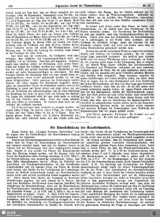 Die Einschränkung des Hausierhandels