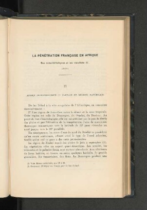 La penetration francaise en Afrique