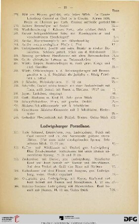 Ludwigsburger Porzellane (Nr. 301-338)