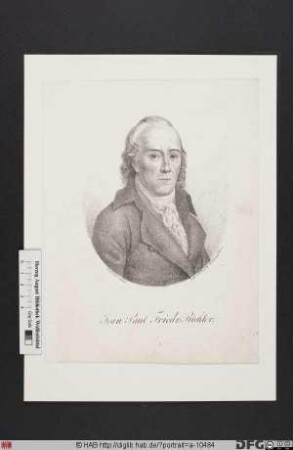Bildnis Jean Paul (eig. Johann Paul Friedrich Richter)