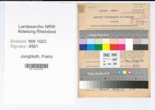 Entnazifizierung Franz Jungbluth , geb. 28.01.1896 (Malermeister)