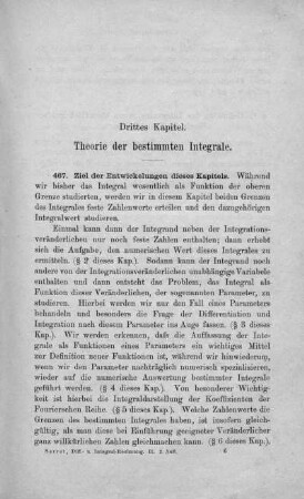 Drittes Kapitel. Theorie der bestimmten Integrale.