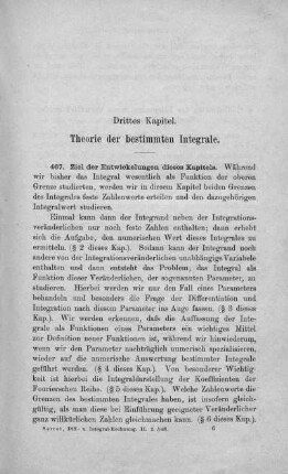 Drittes Kapitel. Theorie der bestimmten Integrale.