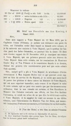 111. Brief van Daendels aan den Koning, 4 Maart 1810
