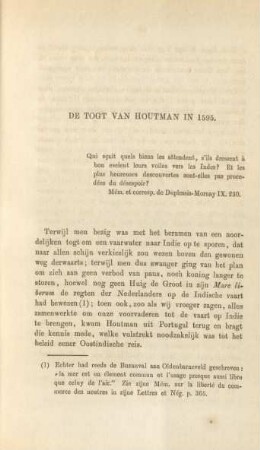 De togt van Houtman in 1595